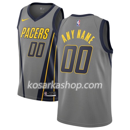 Dres Indiana Pacers Prilagođeni Nike 2018-19 City Edition Siva Swingman